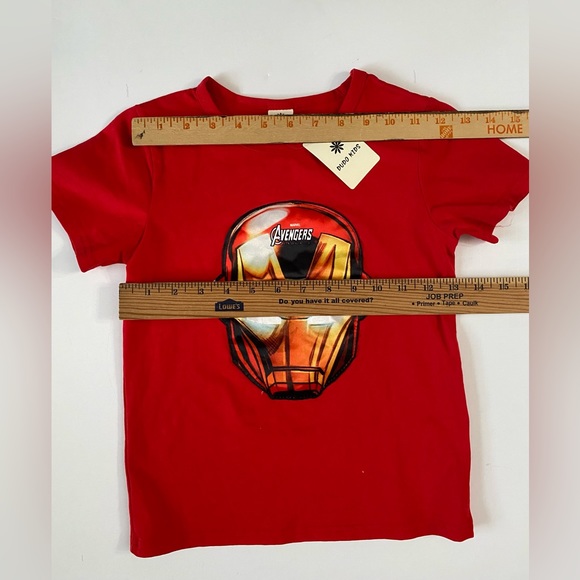Dudo kids t shirt Marvel Avengers red kids boy size XS 6/7 - Picture 4 of 9